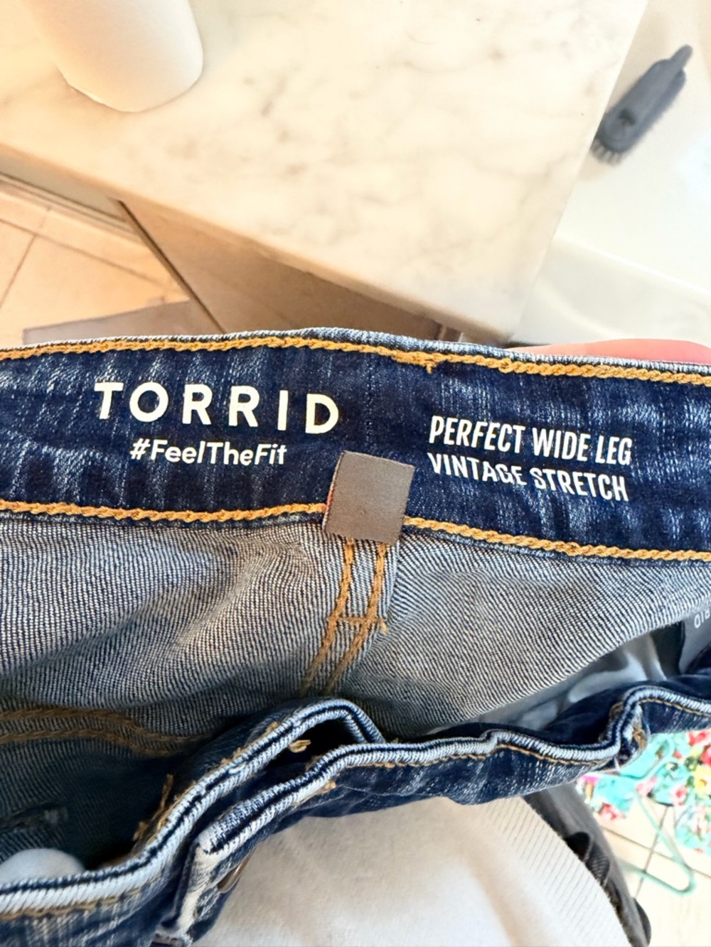 Torrid Perfect Wide-Leg Vintage Stretch Ripped Jeans - Picture 3 of 4